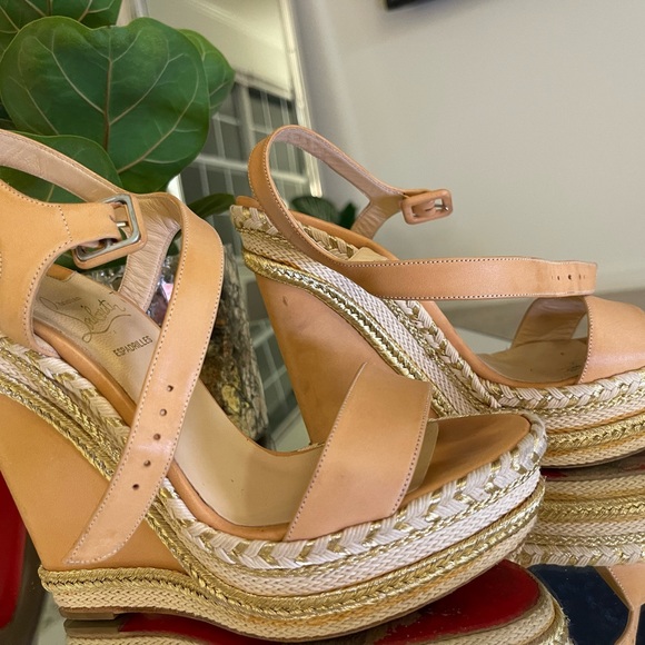 Christian Louboutin Leather Platform Wedge - Picture 5 of 13